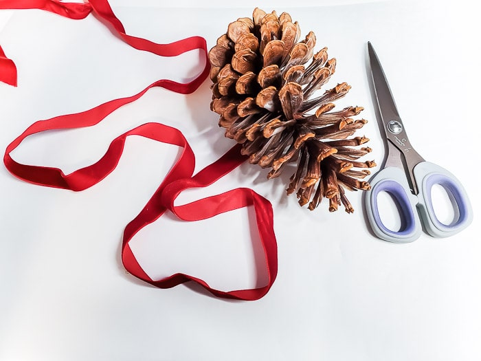 How to Make Frosted Pinecone Christmas Tree Ornaments - DIY
